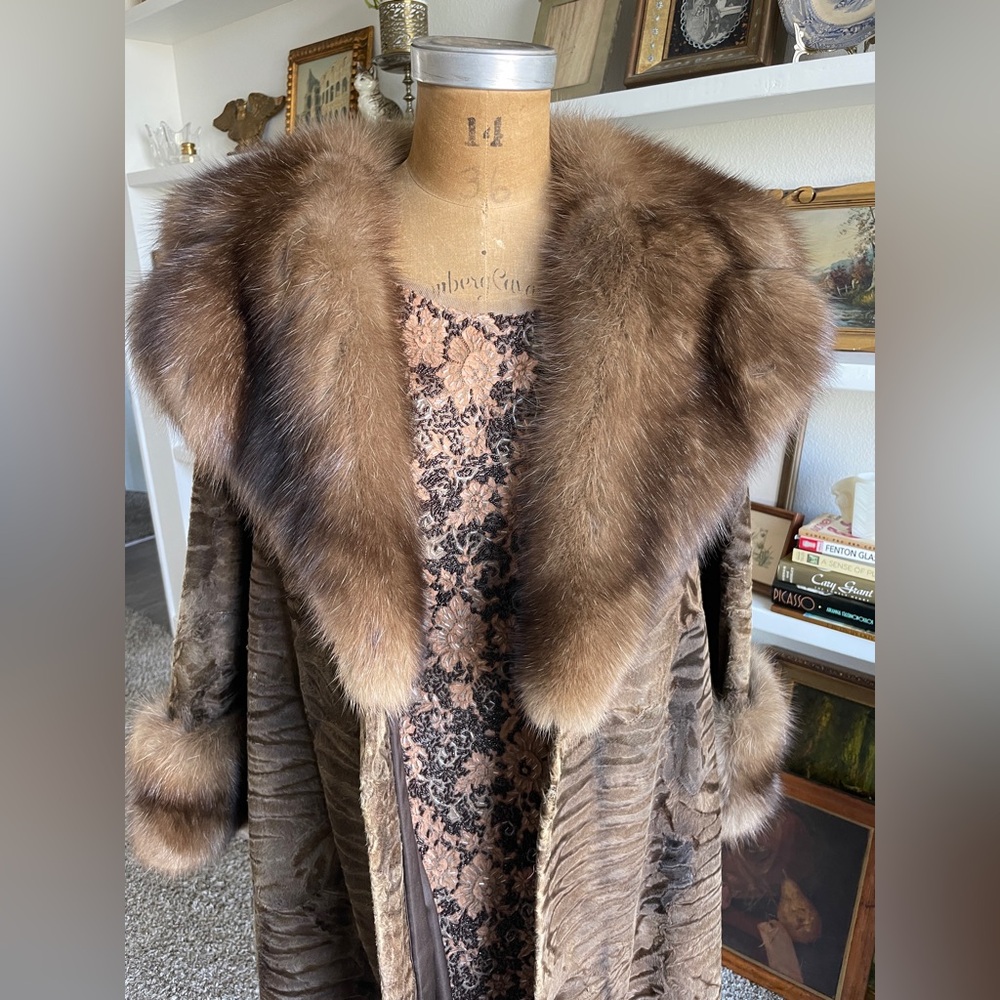 Vintage Edward Lowell Swakara + Sable Coat